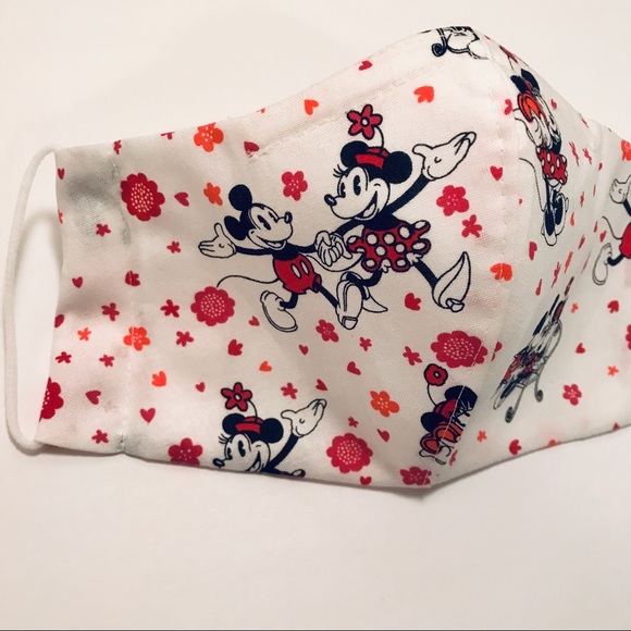 Hand Crafted Accessories - Dancing Mickey Mouse & Minnie Face Mask